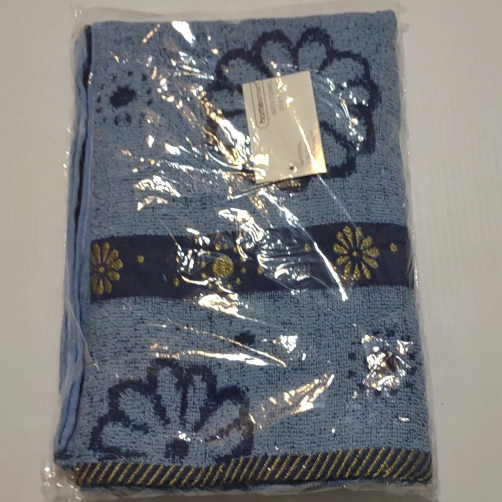 HOMESMART Bundle of 2 Bath/Beach Towel in Blue